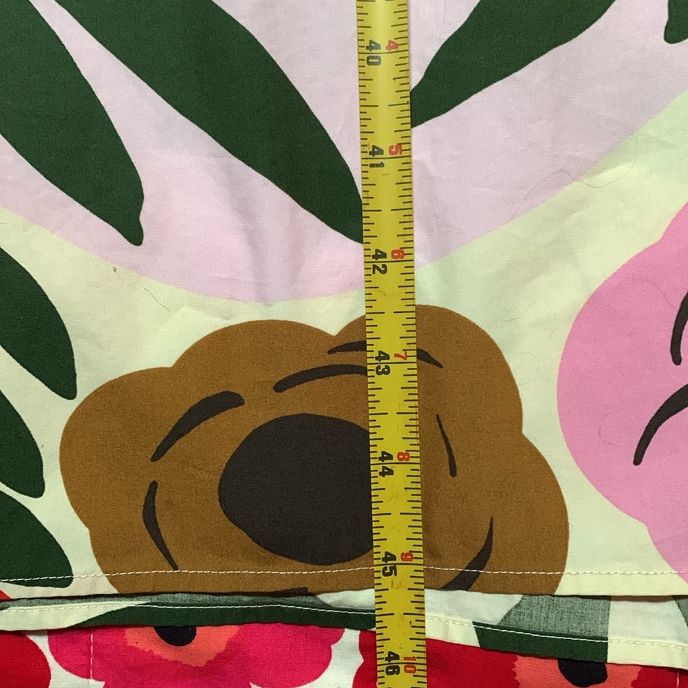 Marimekko for Uniqlo pink & red floral midi dress - Picture 7 of 9